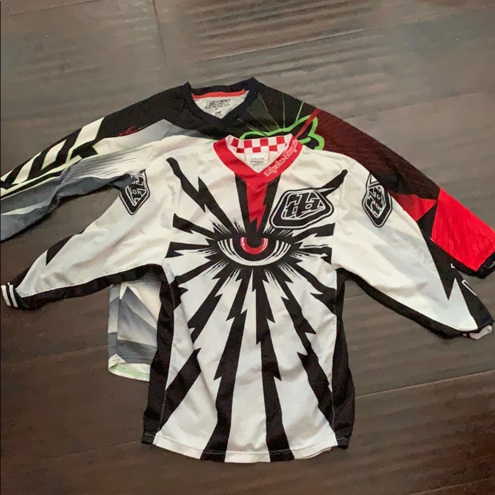 Off-roading jerseys- youth small and youth medium